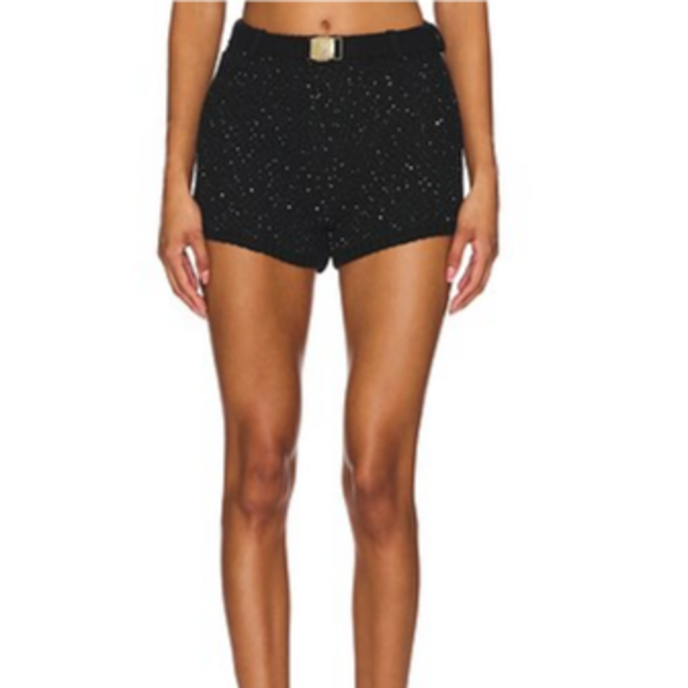 Asta Resort Grace Sequined Short - Black